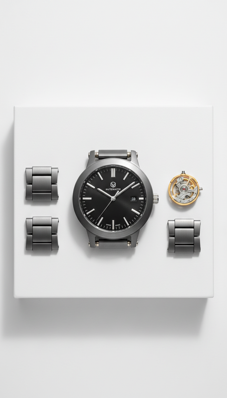 Slate Silver Automatic Modular Watch