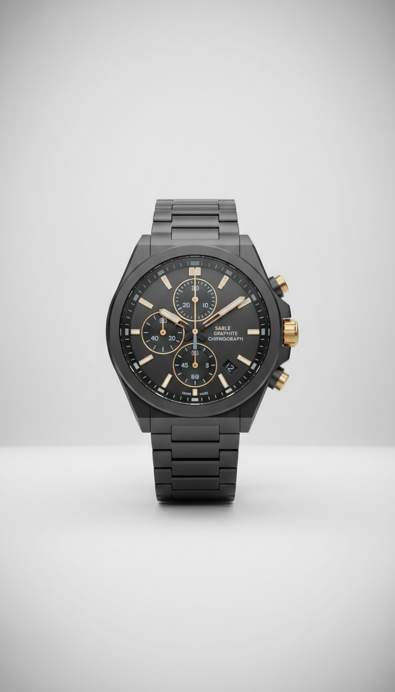 Sable Graphite Chronograph Modular Watch