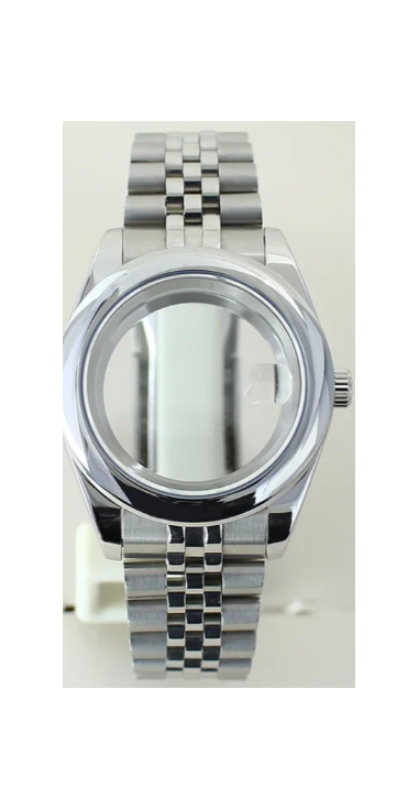 Silver jube with smooth bezel