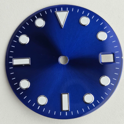 Blue and white circle