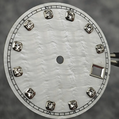 White and silver diamond
