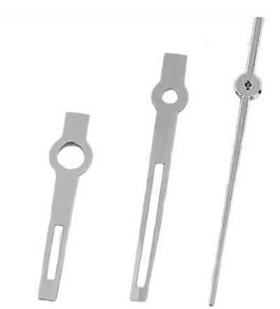 Silver square hands